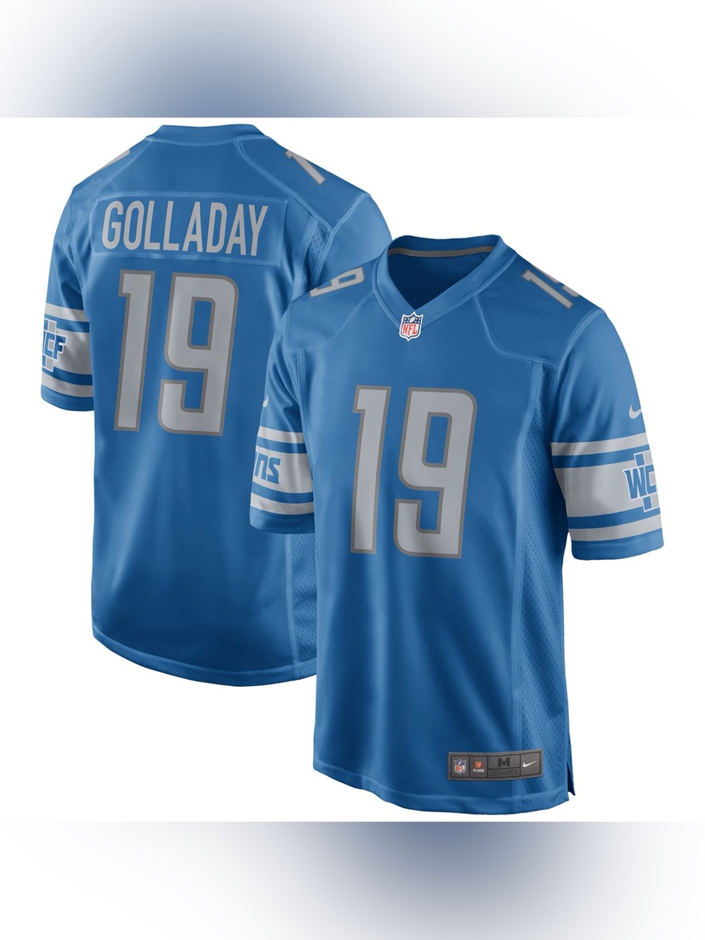 Nike Detroit Lions Blue Kenny Golladay Game Jersey in Honolulu Blue